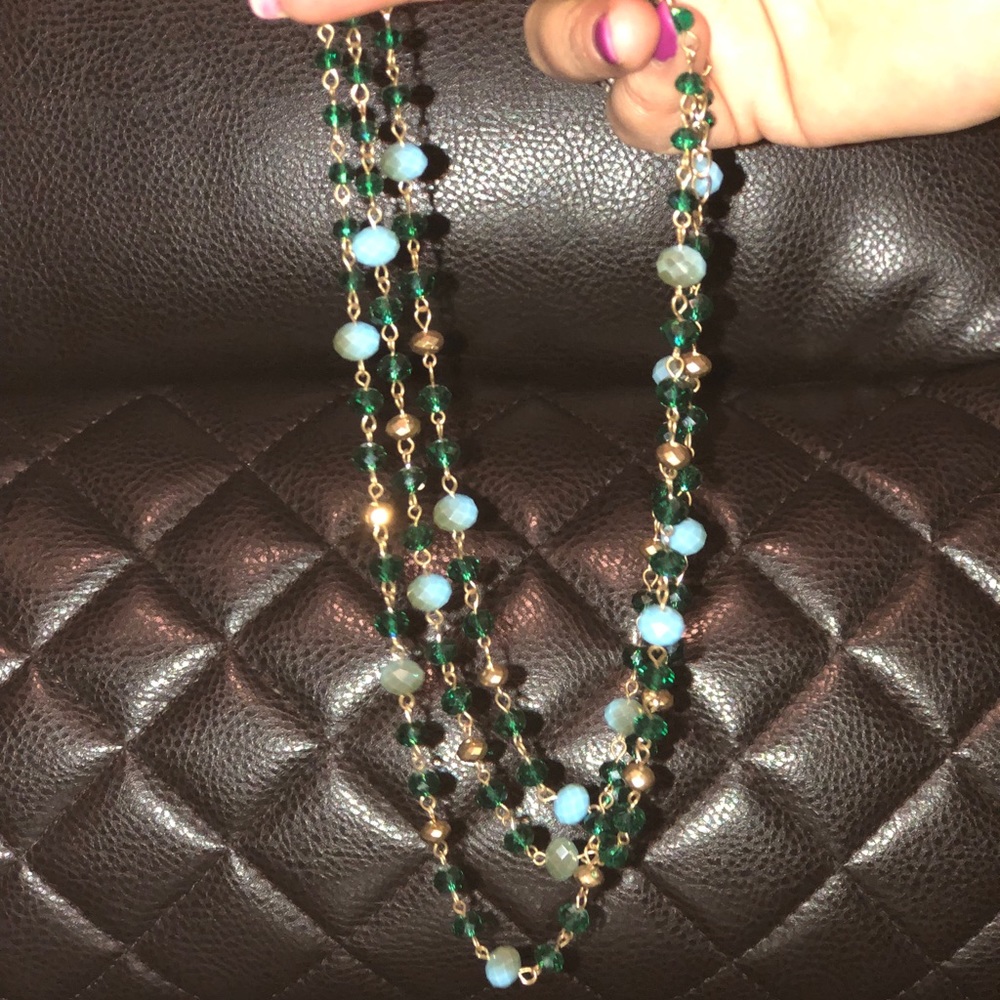 Sparkly layered necklace